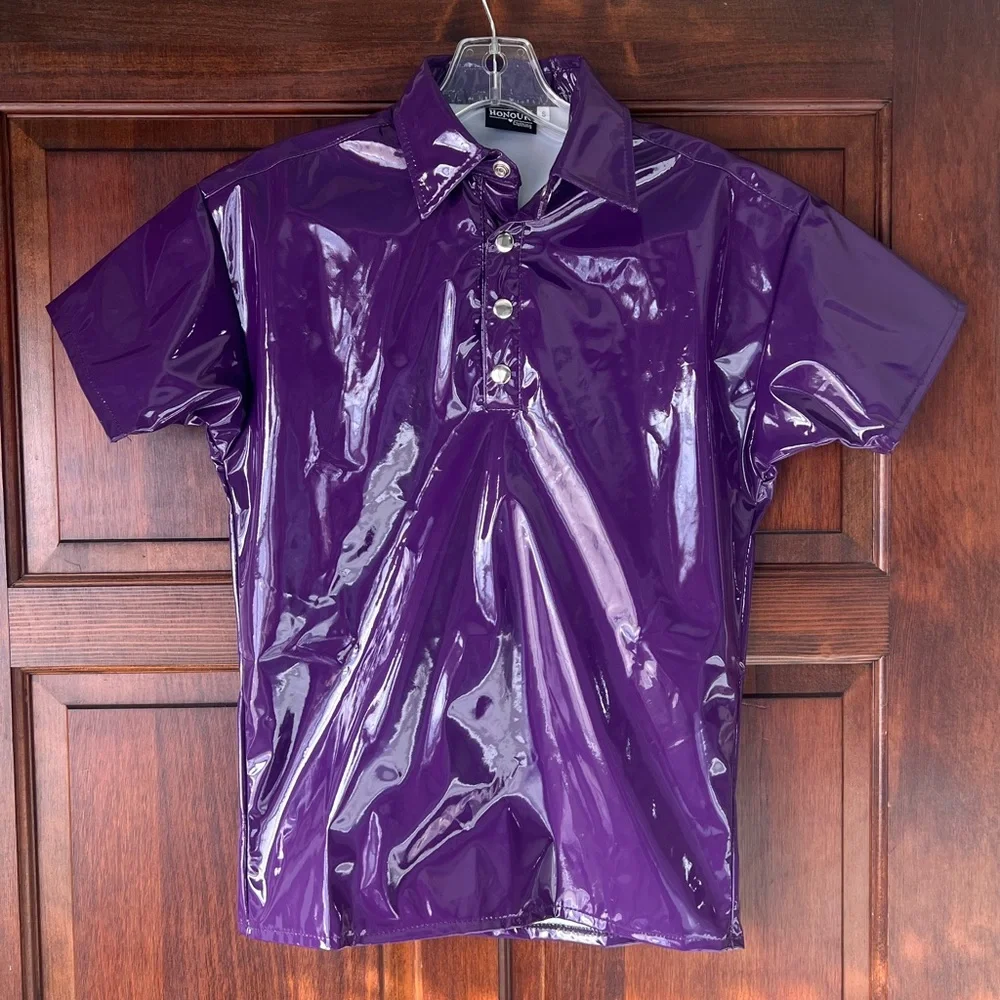 Purple pvc shirt - Picture 2 of 4
